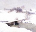 The White Mantle scenery Willard Leroy Metcalf Landscapes river